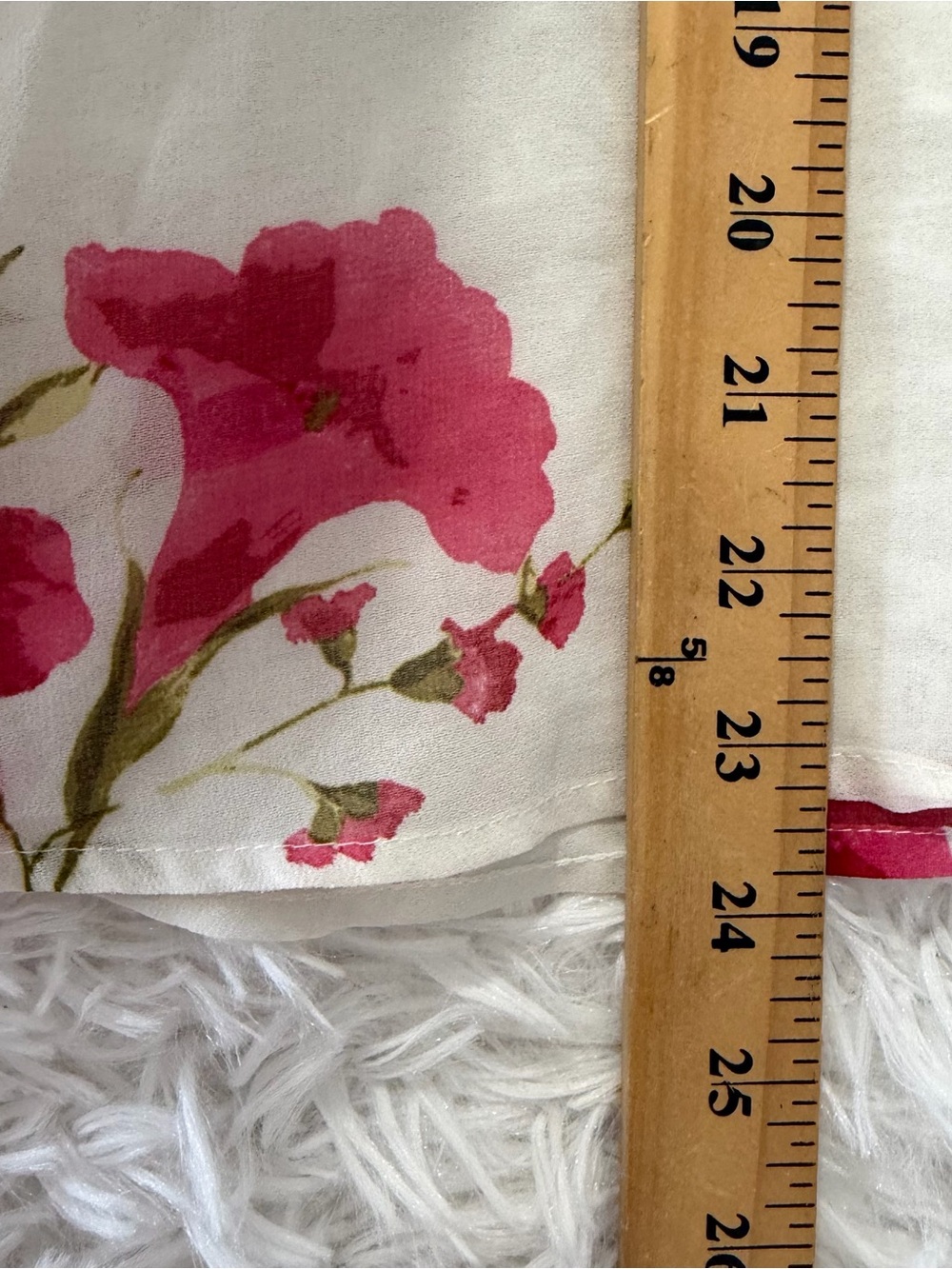 Zara Womens Sheer Floral Ruffle Front Top Size Large Long Sleeve Cottagecore - Picture 6 of 8